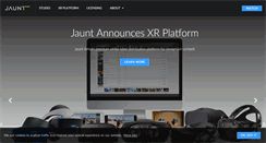 Desktop Screenshot of jauntvr.com